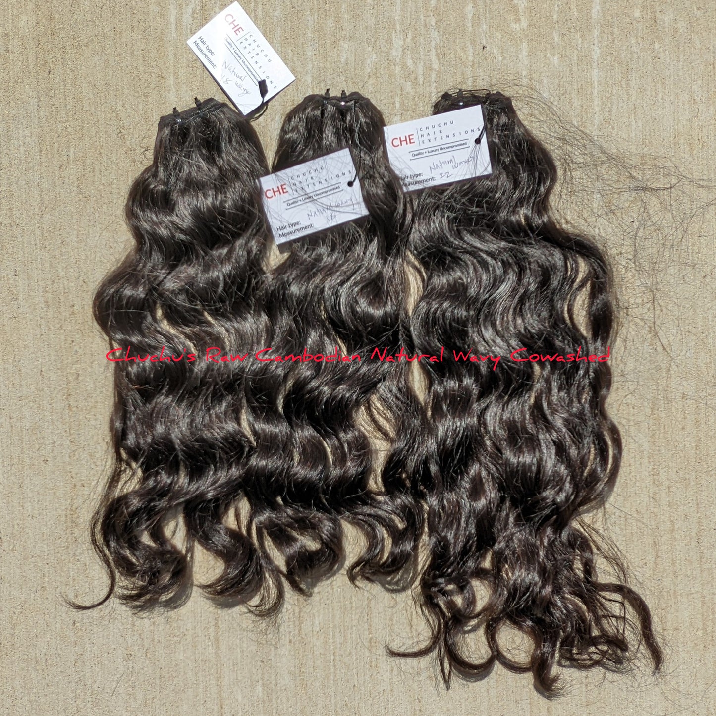 Raw Cambodian Natural Wave Hair Extensions (bundles)