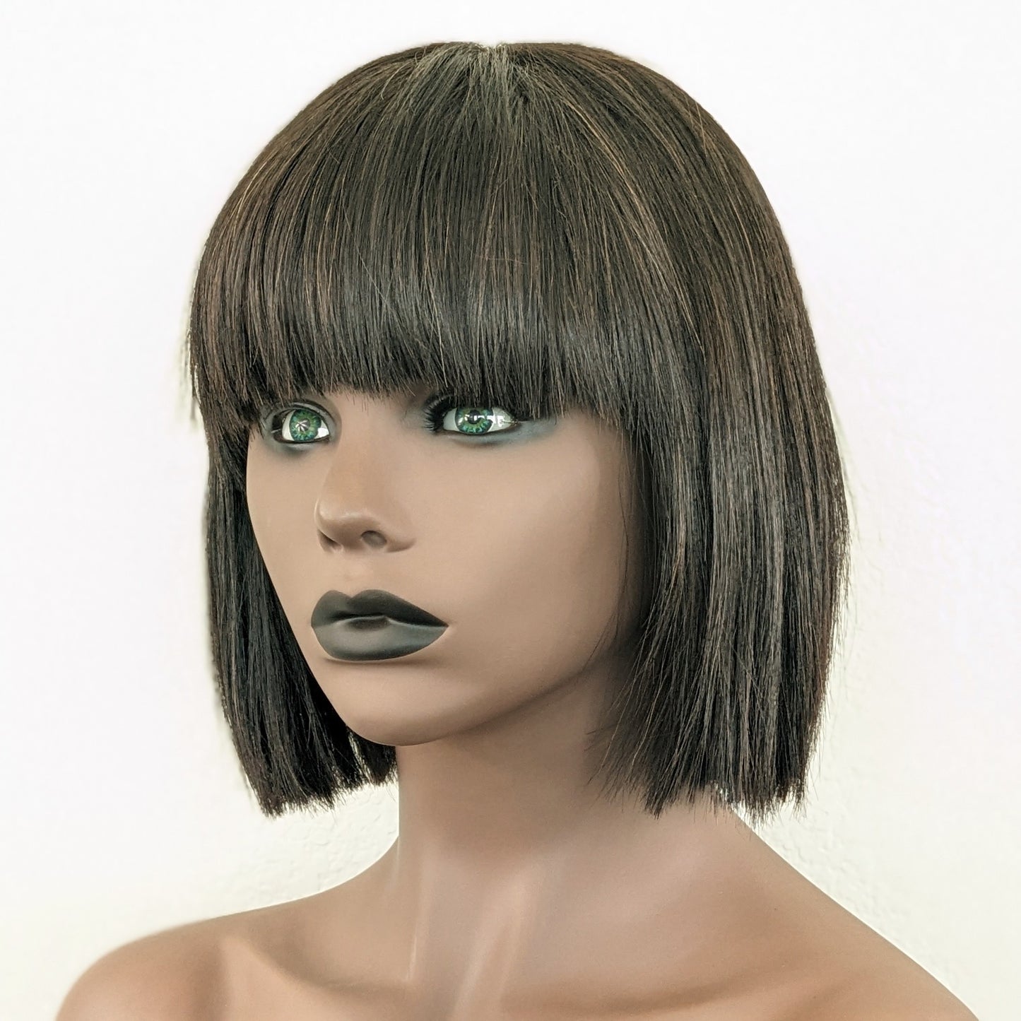 Cambodian Straight Wig with bangs Swiss Lace Closure Dallas, Frisco, Houston